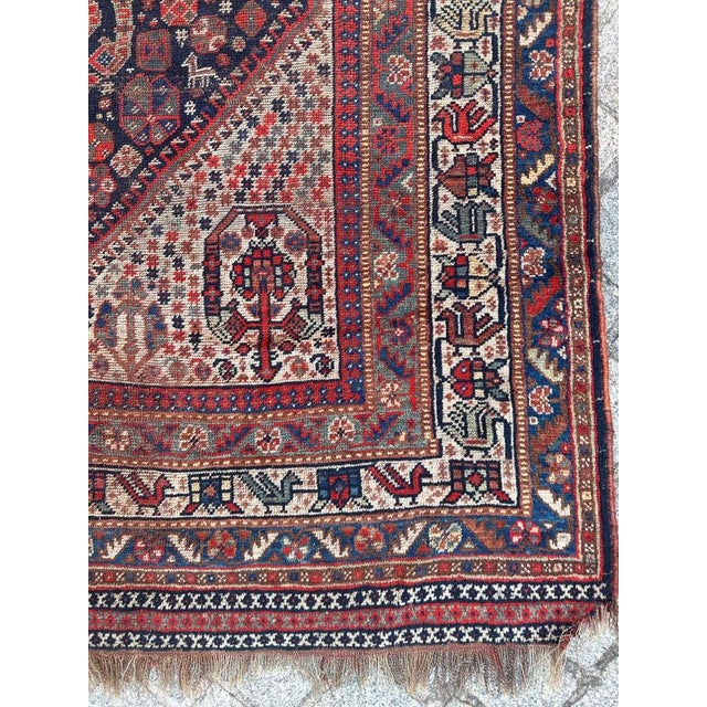 Antique Tribal Shiraz Rug, 1890s For Sale - Image 10 of 18