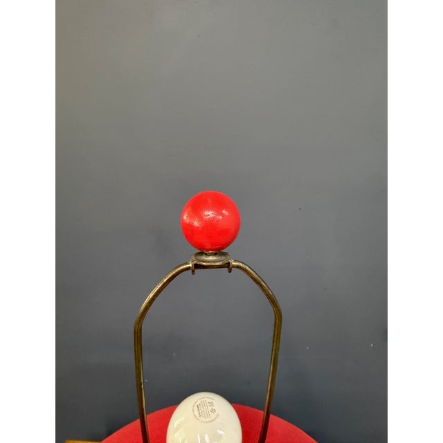 A bold, sculptural table lamp by Flute of Chicago, designed by Gregory Van Pelt in the 1980s Postmodern idiom — often...