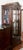 Brown Vintage Glass and Walnut Display Cabinet, 1950s For Sale - Image 8 of 9