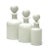 Early 20th Century Antique French Portieux Vallerysthal Hand-Blown Milk Glass Perfume Bottles, Set of 3 For Sale - Image 5 of 12