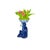 Monkey Sculpture Large Porcelain With Faux Tulips Vintage Chinoiserie Decor For Sale - Image 4 of 8