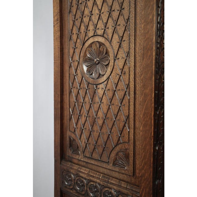 Antique Breton Chestnut Display Cabinet, France, 1880s For Sale - Image 6 of 11