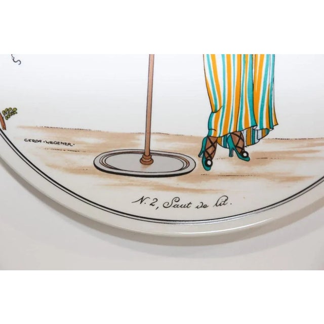 Art Deco Design Porcelain Plate Collectible Villeroy and Boch For Sale In Palm Springs - Image 6 of 13