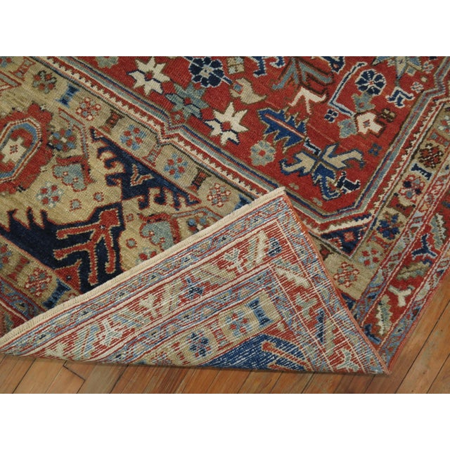 1920s Persian Heriz Accent Rug For Sale - Image 4 of 18