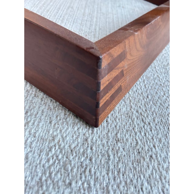 Wood One of a Kind Artisan Made Black Walnut Organic Modern Bench Stool For Sale - Image 7 of 16