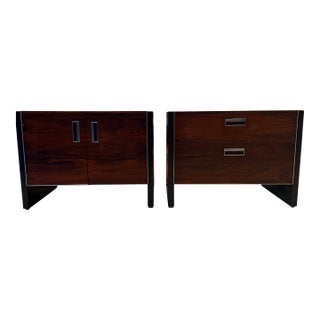 1960s John Stuart MCM Rosewood Console/Nightstand Pair For Sale