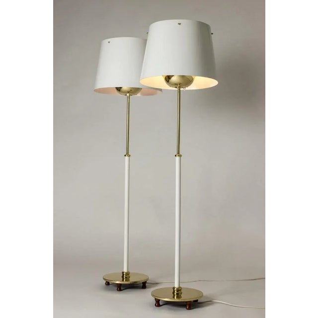 Mid-Century Modern Vintage Floor Lamps by Josef Frank for Svenskt Tenn, 1950s, Set of 2 For Sale - Image 3 of 10