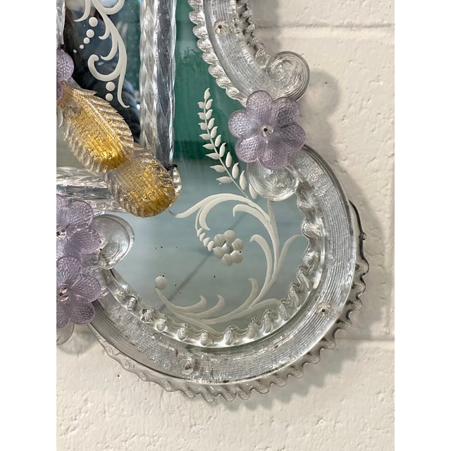 Large Murano Glass Mirror, 1960s For Sale - Image 6 of 16