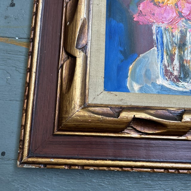 Pop Art Contemporary Original Pop Art Floral Still Life Painting For Sale - Image 3 of 4