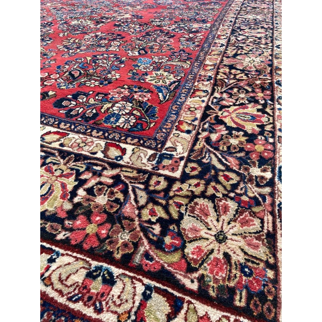 Vintage Sarouk Rug, 1920s For Sale - Image 9 of 18