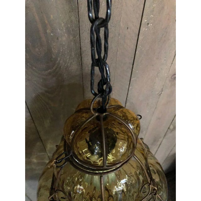 Mid-Century Murano Glass Ceiling Lamp For Sale - Image 4 of 6