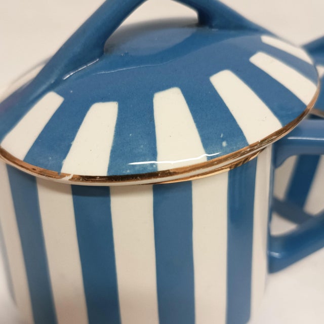 Fox Trott Tea Service by Sarreguemines, France, 1930s, Set of 6 For Sale - Image 6 of 18