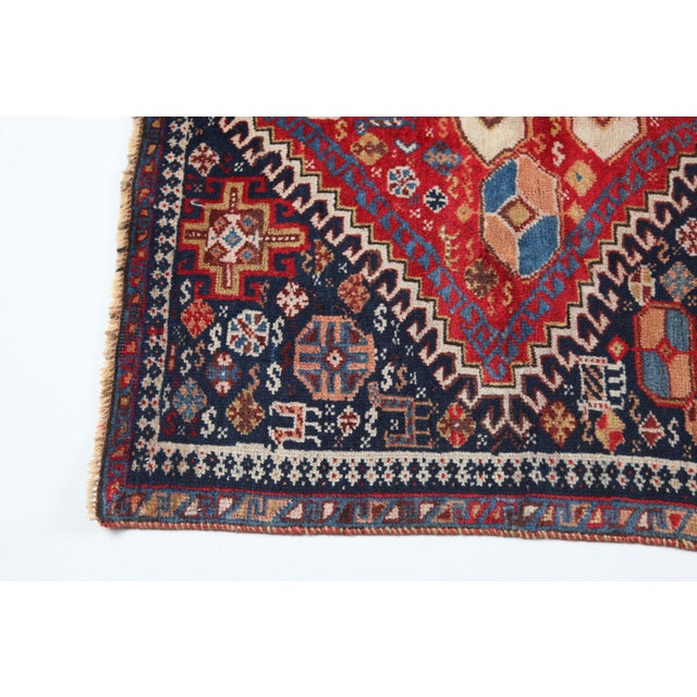 1900 - 1909 Antique Handknotted With Tribal Figures Floor Rug-5' 7'' X 3' 2'' For Sale - Image 5 of 13