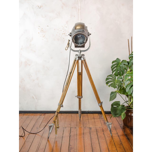 Hollywood Movie Keg Light on Wooden Tripod Floor Lamp by Bardwell McAlister, 1950s For Sale - Image 10 of 18