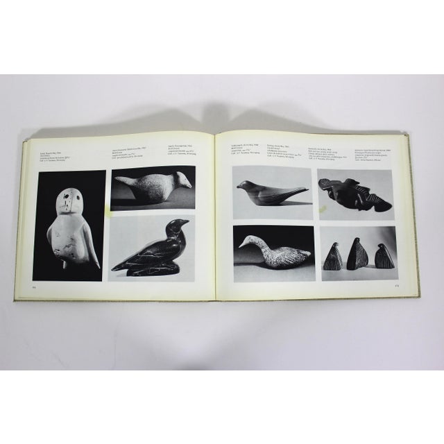 1965 Eskimo Sculpture Esquimaude Book Hardcover Hard Cover Linen Gold Bronze For Sale - Image 10 of 12