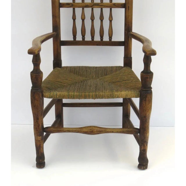 19th Century English Lancaster Ladder Back Arm Chair For Sale In Denver - Image 6 of 13