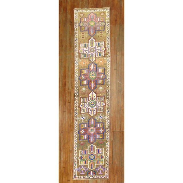 Brown Vintage Turkish Anatolian Runner - 2'10" x 12'10" For Sale - Image 8 of 8