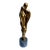1970s Mid-Century Modern Gatco Solid Brass Family Sculpture on Marble Base For Sale