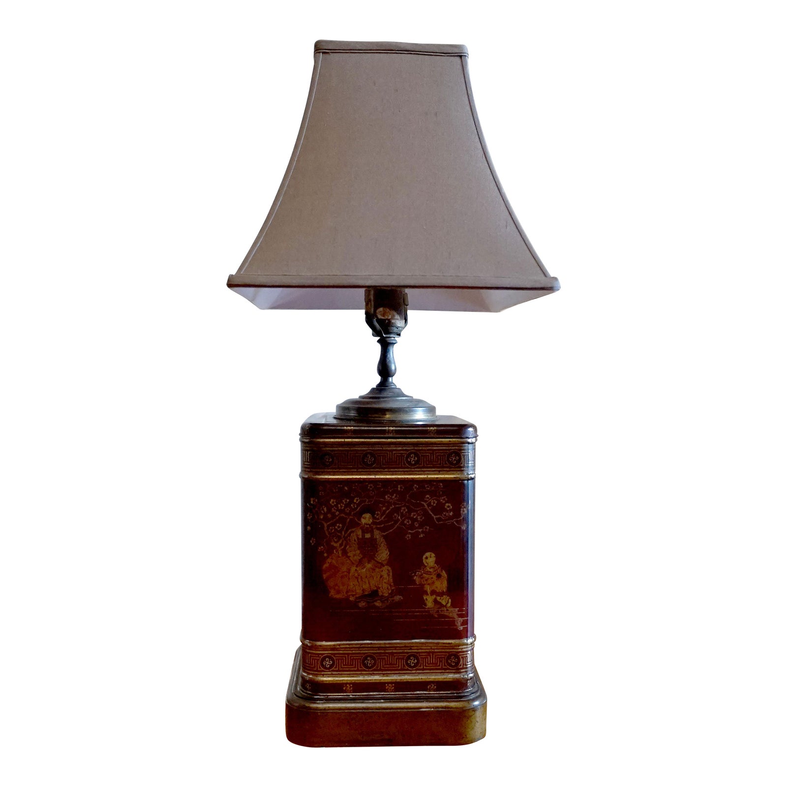 Wildwood Chinoiserie Brass Chocolate Brown Table Lamp Chairish
