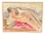 Arne Cassel, Lying Nude, 1960s, Oil on Canvas, Framed For Sale