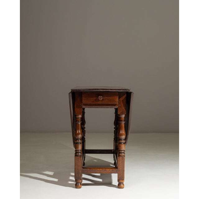19th Century French Wooden Drop Leaf Table in Original Patina For Sale - Image 18 of 18