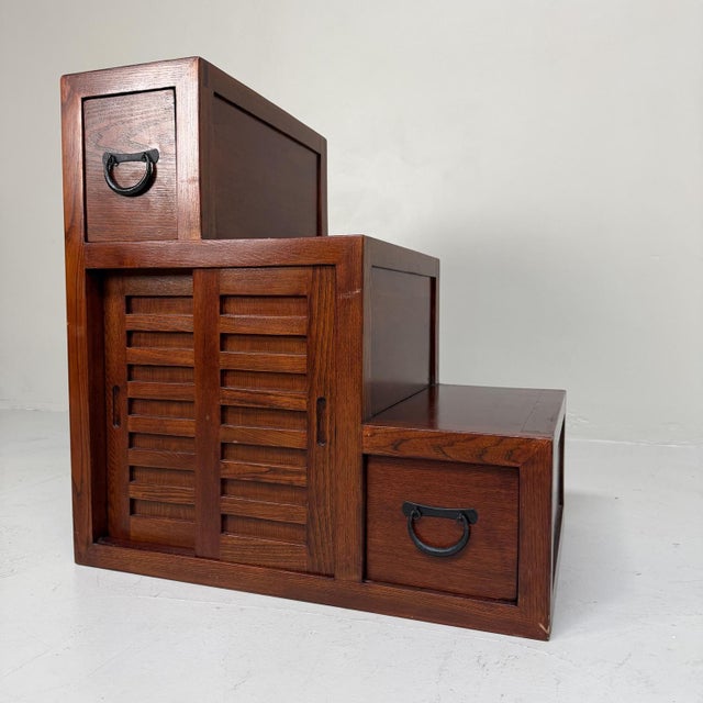 1960s Japanese Stair Chest, 1960s For Sale - Image 5 of 14