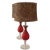 Pair of Red Vintage 1960s Murano Glass Table Lamps are rewired and rebuilt. The Beautiful Murano Glass part is spiral...
