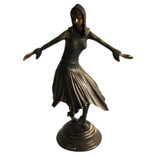 20th Century Art Deco Style Bronze Figure by Demétre Haralamb Chiparus For Sale