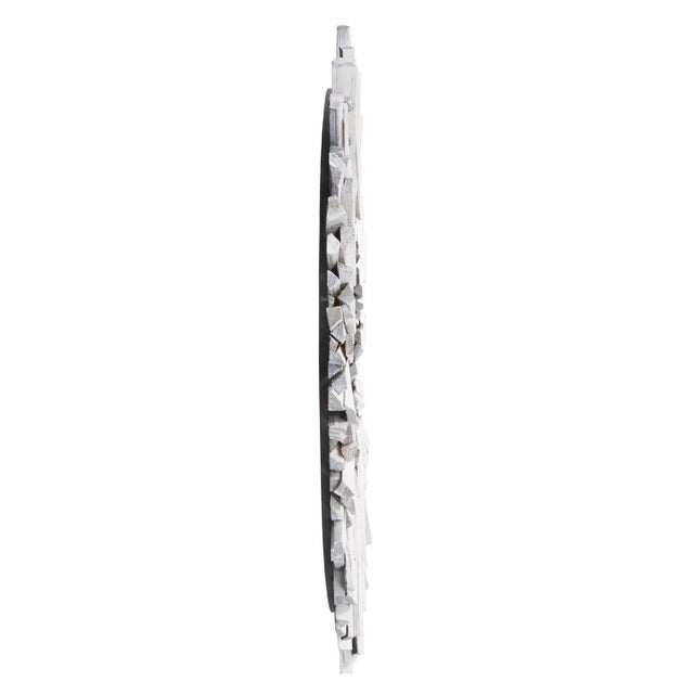 2020s Durango Round White Mirror For Sale - Image 5 of 9