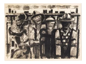 Untitled - Original China Ink by Marcel Gromaire - 1951 1951