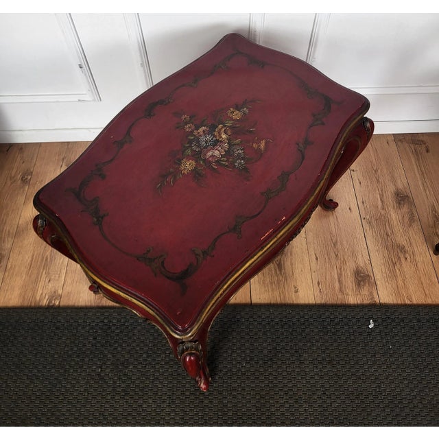 Neoclassical Italian Table in Walnut, 1950s For Sale - Image 3 of 7