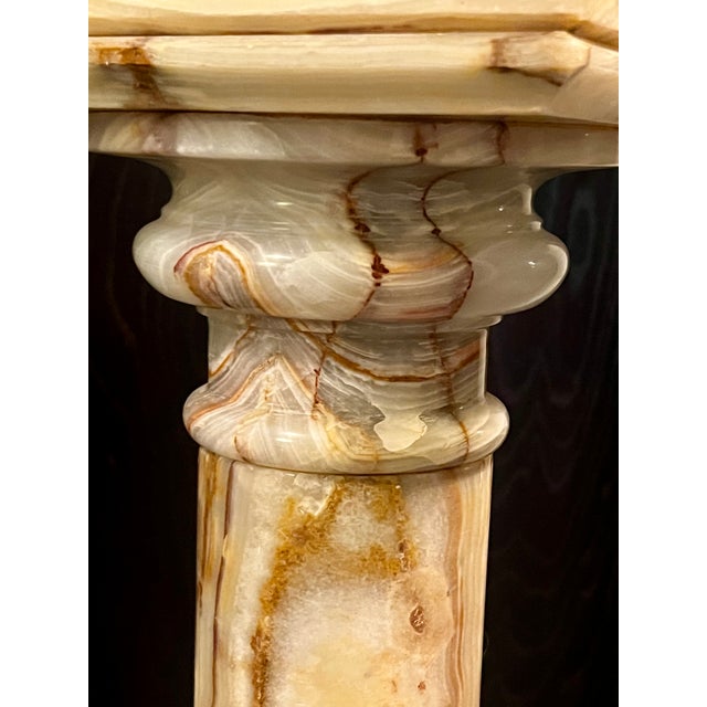 Mid-Century Modern Mid-Century Solid Onyx Pedestal For Sale - Image 3 of 13