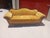 Vintage Victorian Camelback Duncan Phyfe Style Gold Velvet Sofa For Sale - Image 11 of 13