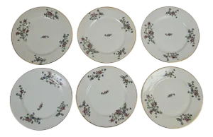 Barbeaux Porcelain Dinner Plates from Limoges, 1950s, Set of 6