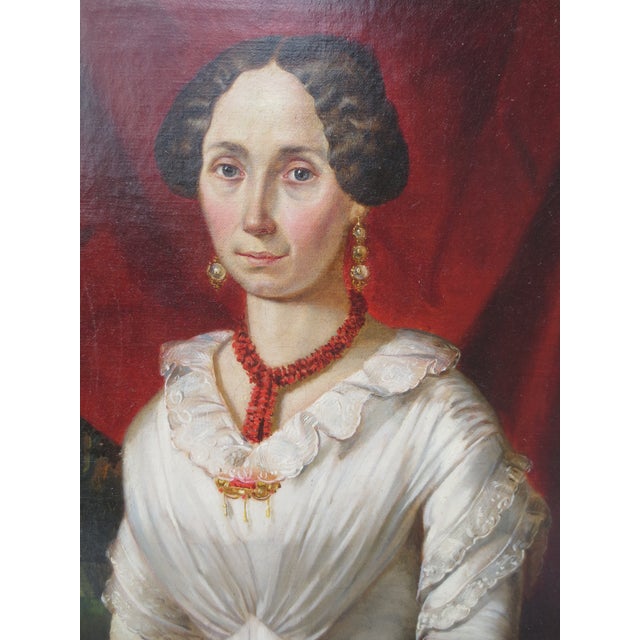 Early 19th British Provencial Portrait on Canvas For Sale - Image 9 of 12
