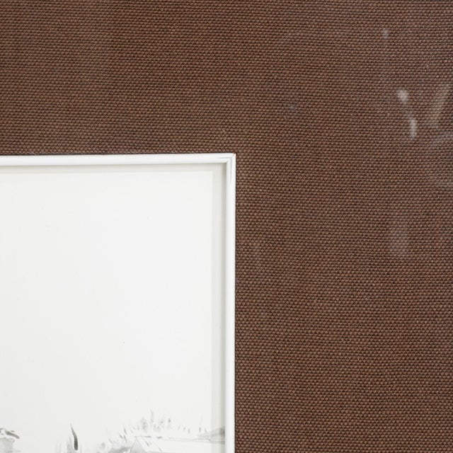 French Mid 20th Century France Brown Wood Painting For Sale - Image 3 of 15