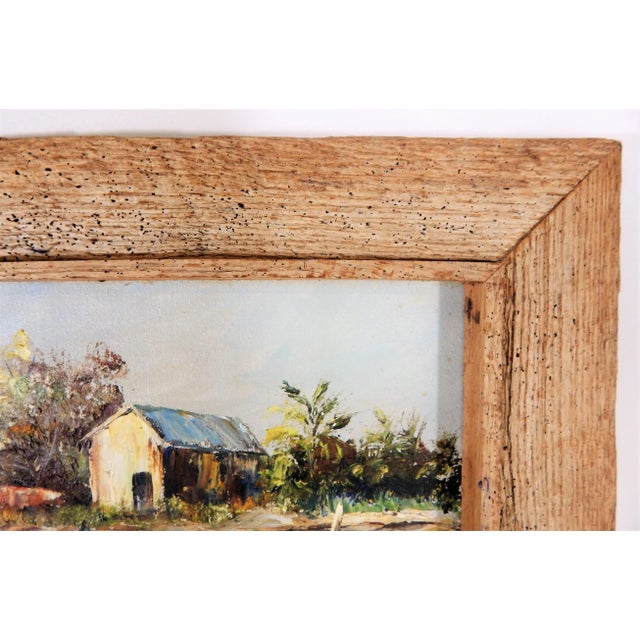 Wood Florida Keys "Channel Cut" Oil Painting by Jo Hipler, Framed For Sale - Image 7 of 12