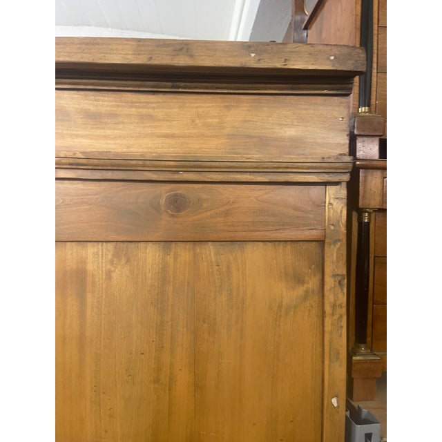 Antique Large French Pine Armoire Wardrobe For Sale In New York - Image 6 of 12