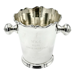 Vintage WKC Terrier Group First Place Silverplate Urn Trophy