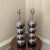 1970s Original 70's in Style of George Kovacs Vintage Mid-Century Modern Stacked Chrome Ball Lamps - a Pair For Sale - Image 5 of 5