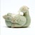 A large and exceptionally substantial solid Chinese celadon jade figure of a mandarin duck, Republic Period, early 20th...