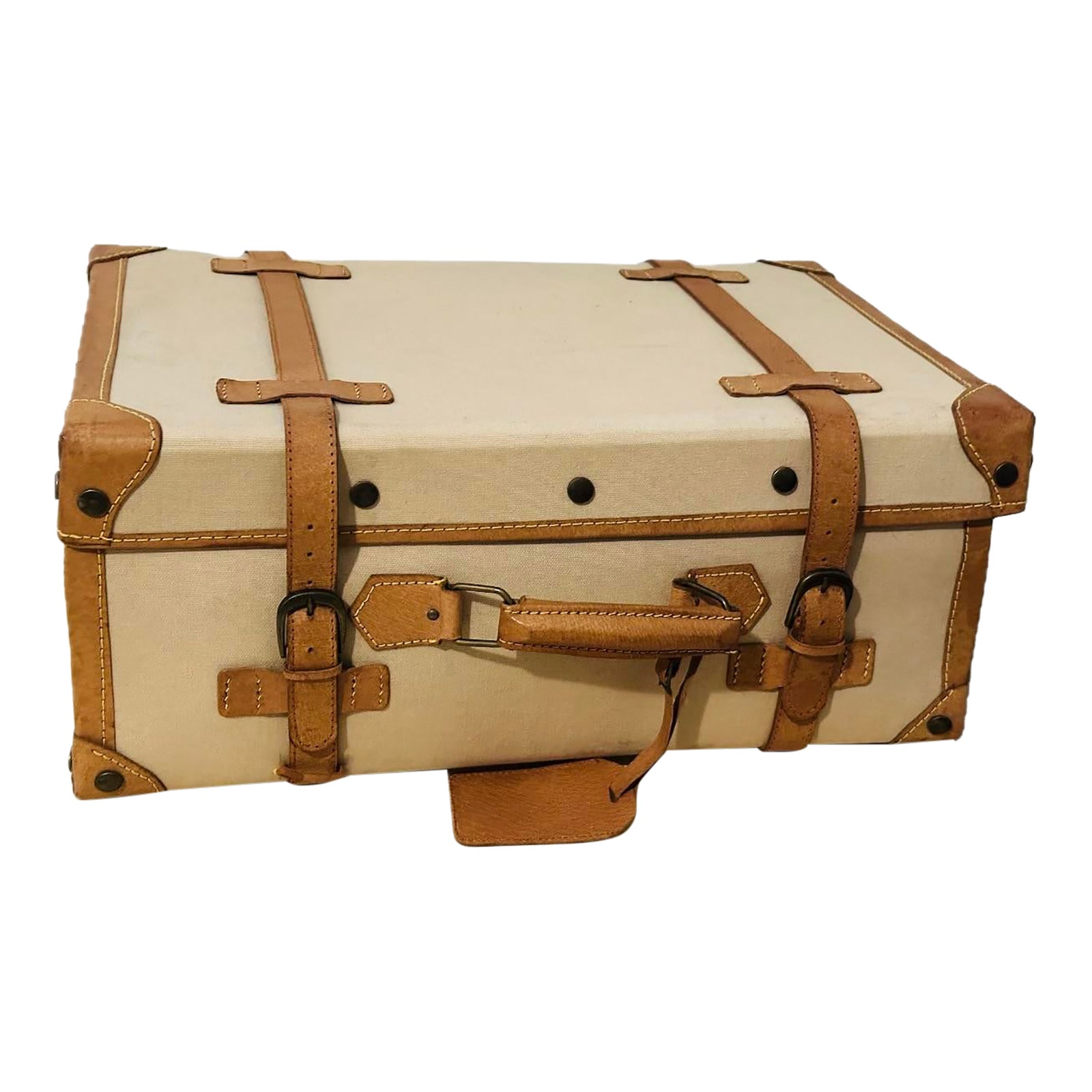 Vintage the Boston Park Plaza Hotel & Towers Picnic Suitcase | Chairish