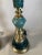 Mid Century Green Marble & Brass Lamps - a Pair For Sale - Image 4 of 8