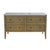 2020s Bristol 60 in. W Marble and Wood 4 Drawer Ribbed Bathroom Vanity, Medium Oak For Sale - Image 5 of 9