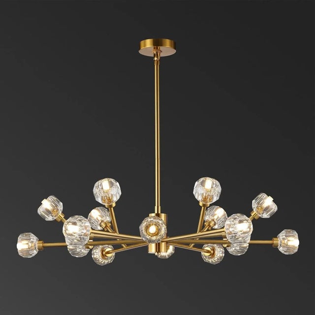 A decidedly decadent upgrade of retro Sputnik lighting, this Breyer Chandelier was made for those who desire one-of-a-kind...