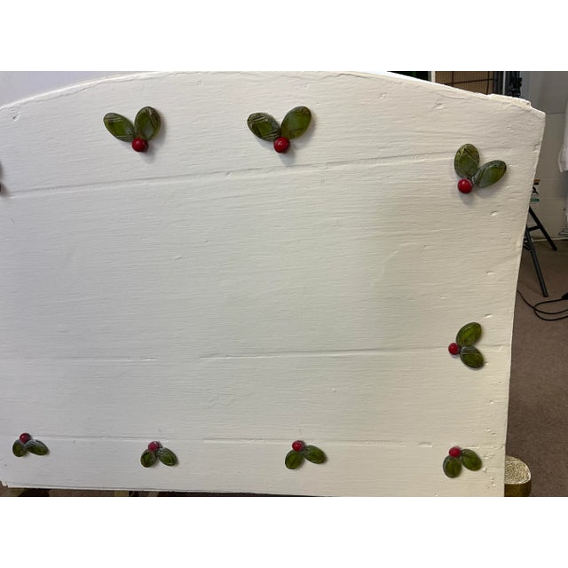 1940s Americana Hollywood Regency Christmas Shetland Pony Sleigh, Life Size Artisan Christmas Holiday Accent For Sale - Image 11 of 12