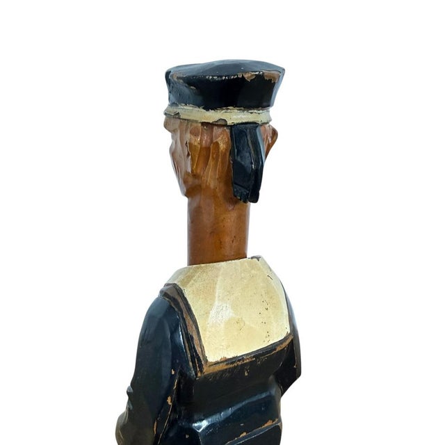 Antique Wooden Sailor Nutcracker, 1890s For Sale - Image 10 of 13