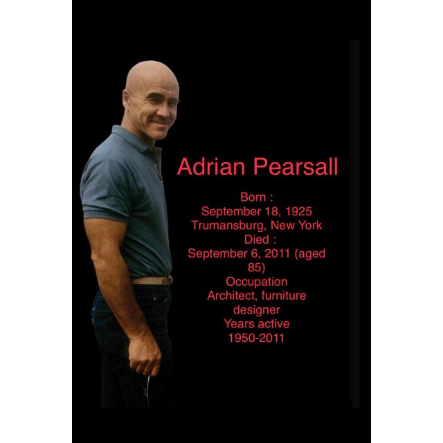 Wood 1950s Adrian Pearsall Model 2056-C High Back Lounge Chair For Sale - Image 7 of 7