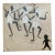 1950s Work on Paper by Waylande Gregory, "Dancing (Black) Warriors With Spears" Art Deco For Sale