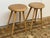 Mater Space Copenhagen for Mater Soaped Oak Wood Counter Stools, Pair For Sale - Image 4 of 12